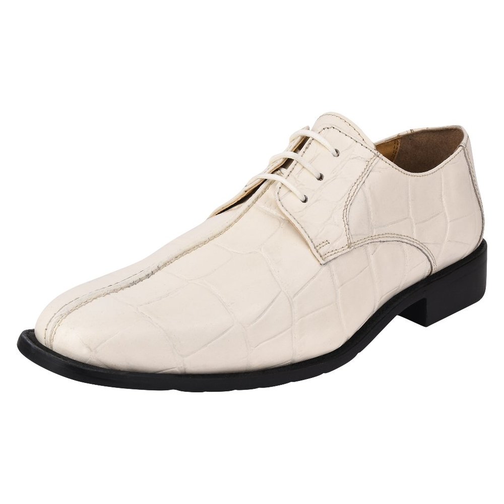 LibertyZeno Cream Leather Oxford Style Dress Shoes